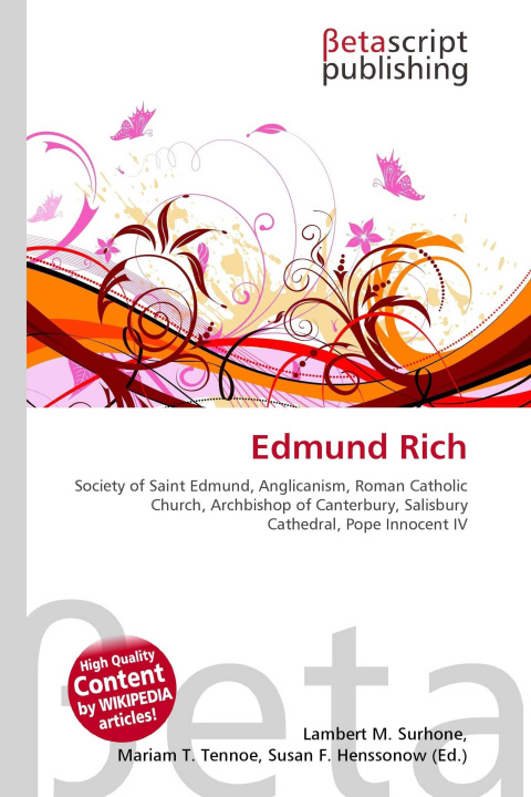 Kniha Edmund Rich Mariam T. Tennoe