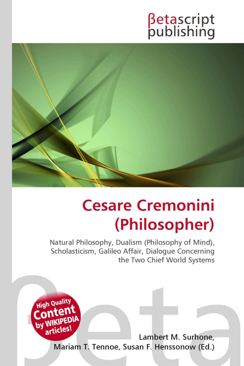 Kniha Cesare Cremonini (Philosopher) Mariam T. Tennoe