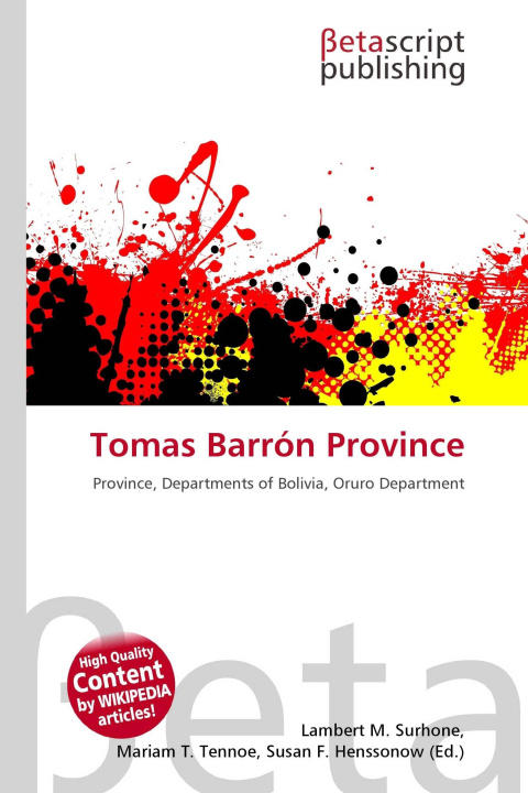 Knjiga Tomas Barrón Province Mariam T. Tennoe