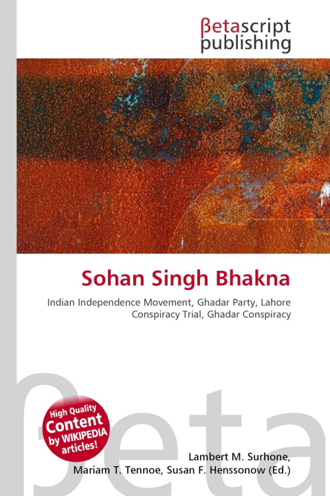 Knjiga Sohan Singh Bhakna Mariam T. Tennoe