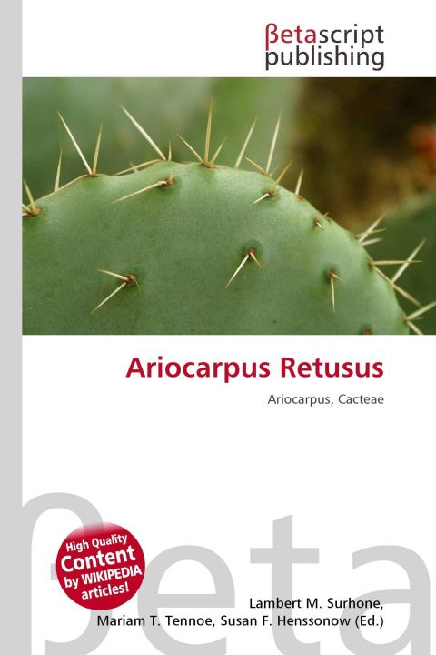 Kniha Ariocarpus Retusus Mariam T. Tennoe