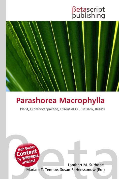 Kniha Parashorea Macrophylla Mariam T. Tennoe