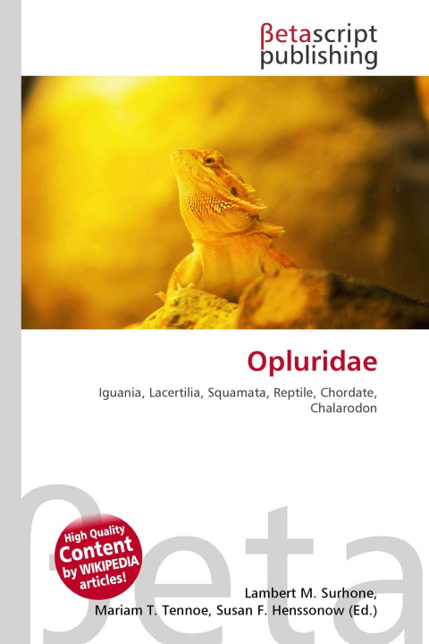 Kniha Opluridae Mariam T. Tennoe