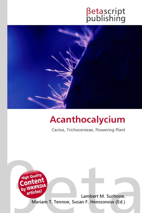 Kniha Acanthocalycium Mariam T. Tennoe