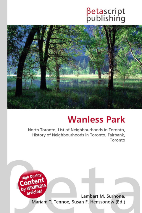 Kniha Wanless Park Mariam T. Tennoe