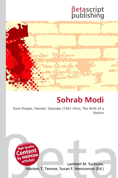 Kniha Sohrab Modi Mariam T. Tennoe