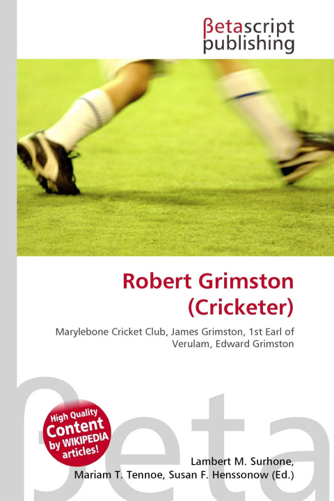 Kniha Robert Grimston (Cricketer) Mariam T. Tennoe