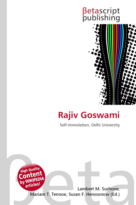Kniha Rajiv Goswami Mariam T. Tennoe