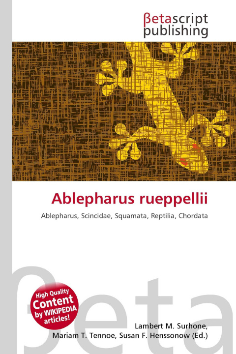 Kniha Ablepharus rueppellii Mariam T. Tennoe