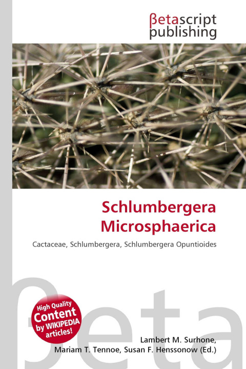 Kniha Schlumbergera Microsphaerica Mariam T. Tennoe