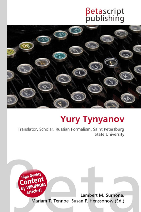 Kniha Yury Tynyanov Mariam T. Tennoe