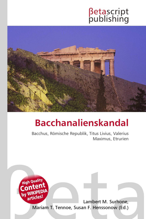 Kniha Bacchanalienskandal Mariam T. Tennoe