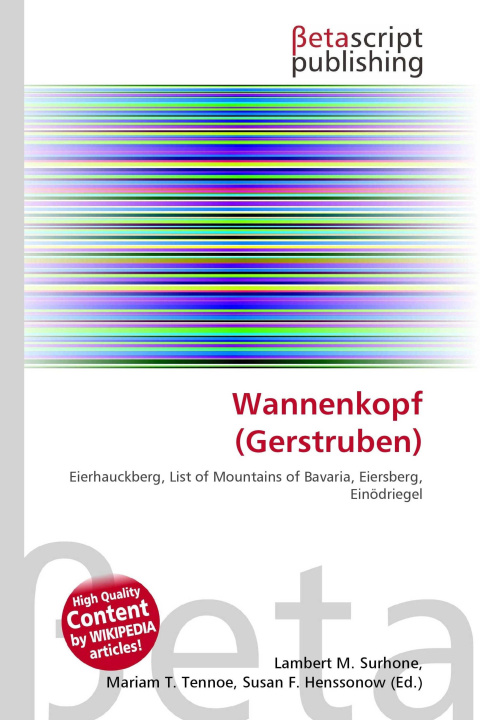 Kniha Wannenkopf (Gerstruben) Mariam T. Tennoe