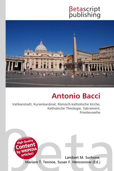 Kniha Antonio Bacci Mariam T. Tennoe