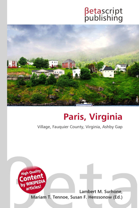 Kniha Paris, Virginia Mariam T. Tennoe