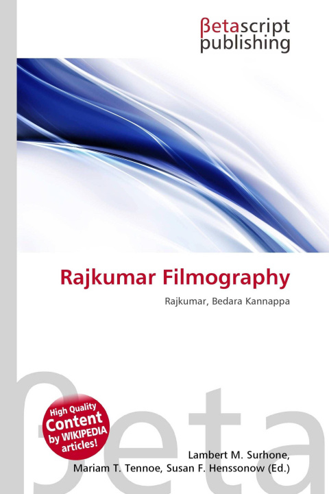 Kniha Rajkumar Filmography Mariam T. Tennoe