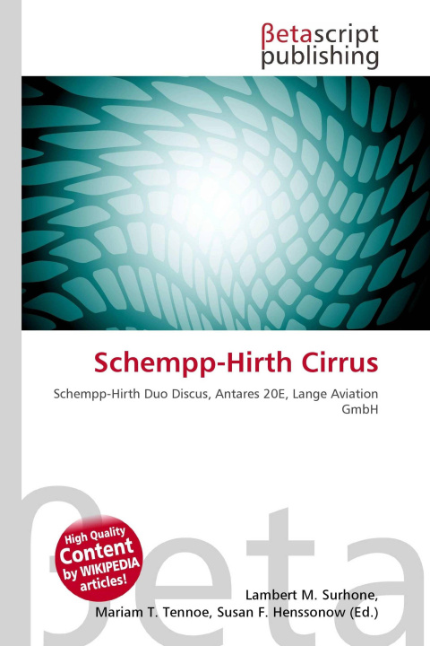 Kniha Schempp-Hirth Cirrus Mariam T. Tennoe