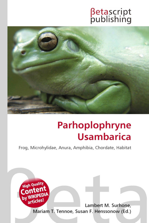 Kniha Parhoplophryne Usambarica Mariam T. Tennoe