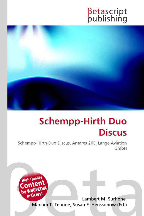 Kniha Schempp-Hirth Duo Discus Mariam T. Tennoe
