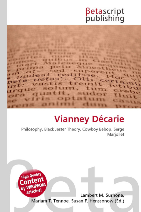 Kniha Vianney Décarie Mariam T. Tennoe