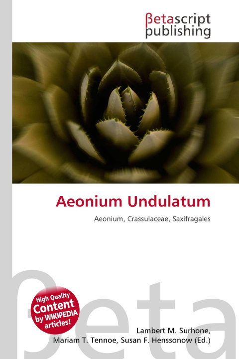 Kniha Aeonium Undulatum Mariam T. Tennoe
