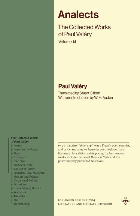 Kniha Analects – The Collected Works of Paul Valéry, Volume 14 Paul Valéry