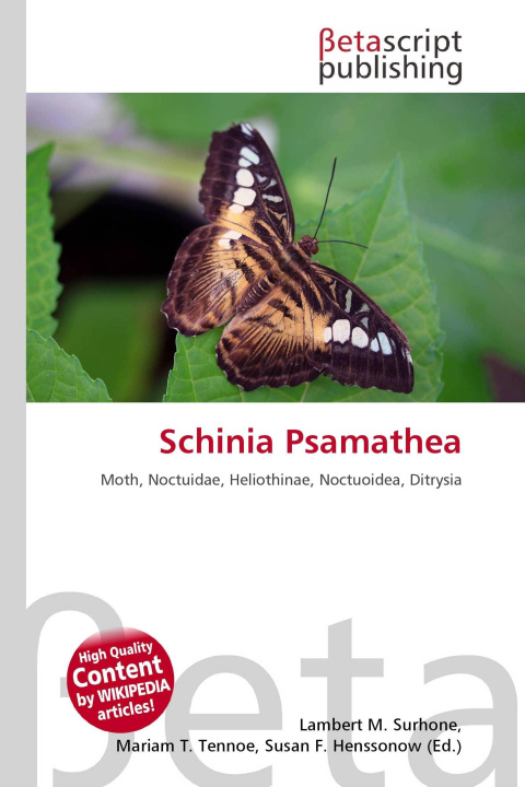 Kniha Schinia Psamathea Mariam T. Tennoe