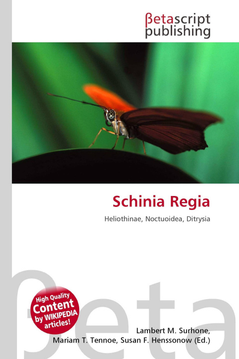 Kniha Schinia Regia Mariam T. Tennoe