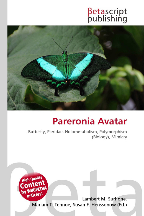 Kniha Pareronia Avatar Mariam T. Tennoe