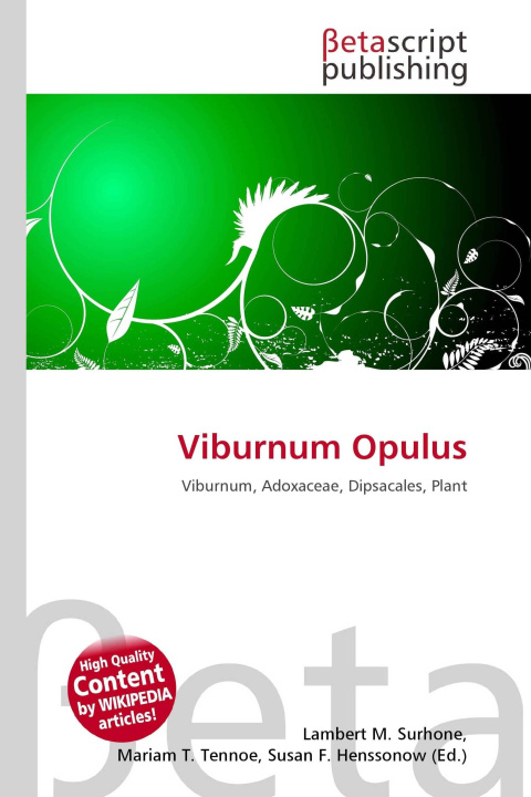 Kniha Viburnum Opulus Mariam T. Tennoe