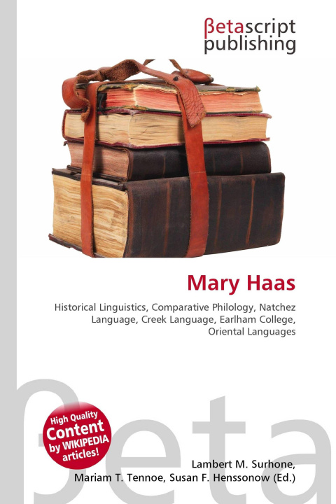 Kniha Mary Haas Mariam T. Tennoe