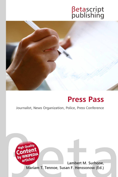 Kniha Press Pass Mariam T. Tennoe