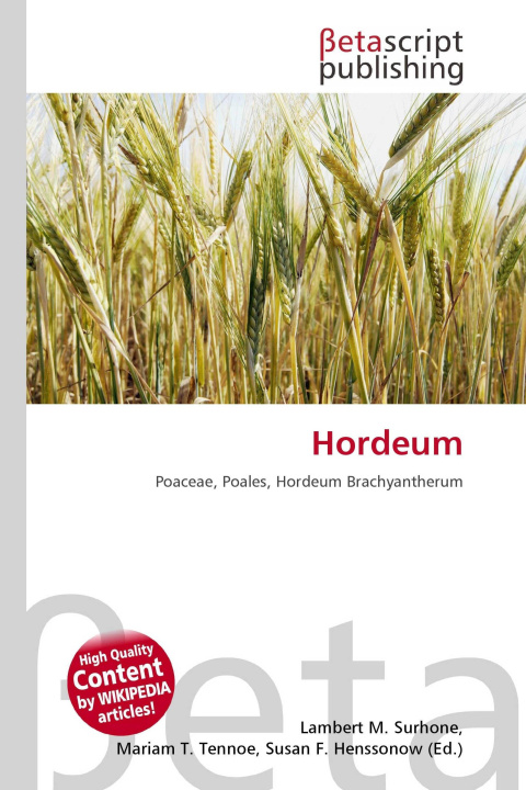 Kniha Hordeum Mariam T. Tennoe