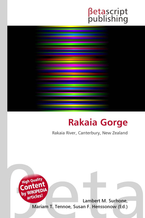Kniha Rakaia Gorge Mariam T. Tennoe