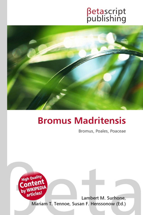 Kniha Bromus Madritensis Mariam T. Tennoe