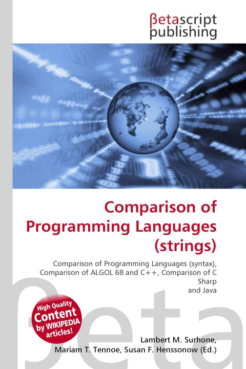 Kniha Comparison of Programming Languages (strings) Mariam T. Tennoe