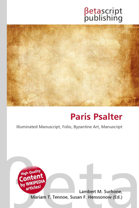 Kniha Paris Psalter Mariam T. Tennoe
