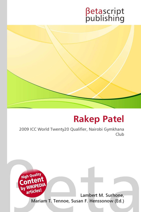 Kniha Rakep Patel Mariam T. Tennoe