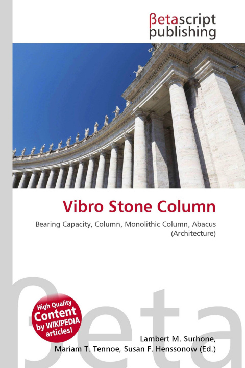 Kniha Vibro Stone Column Mariam T. Tennoe