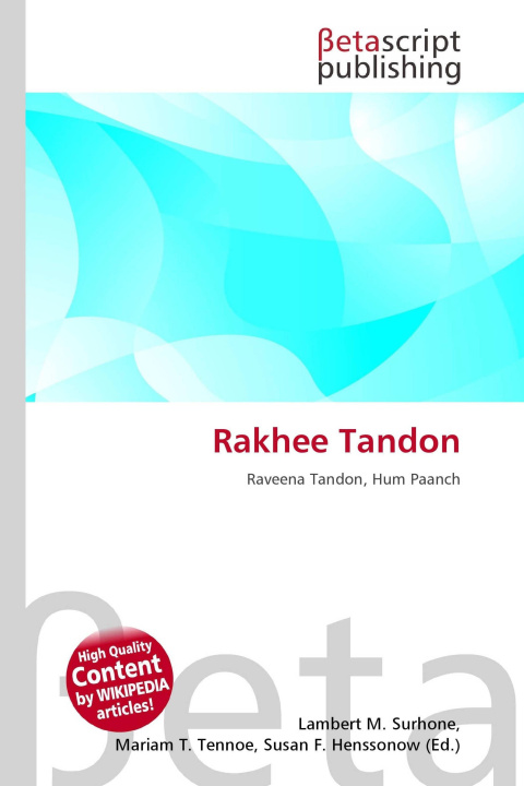 Kniha Rakhee Tandon Mariam T. Tennoe