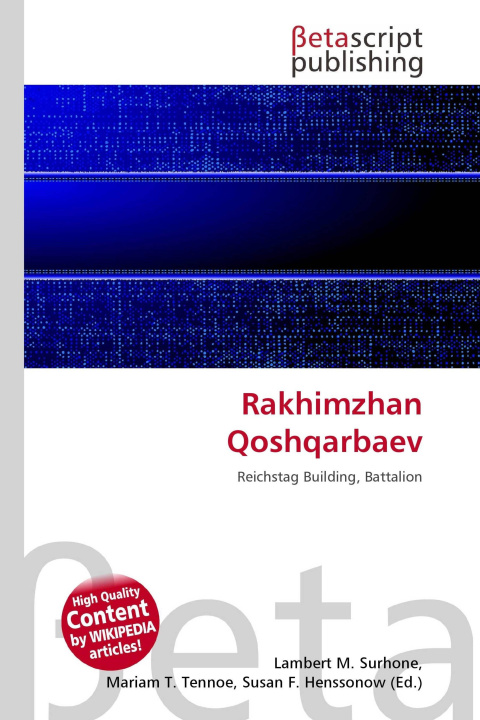 Kniha Rakhimzhan Qoshqarbaev Mariam T. Tennoe