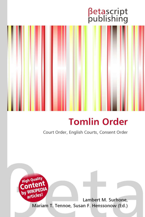 Kniha Tomlin Order Mariam T. Tennoe
