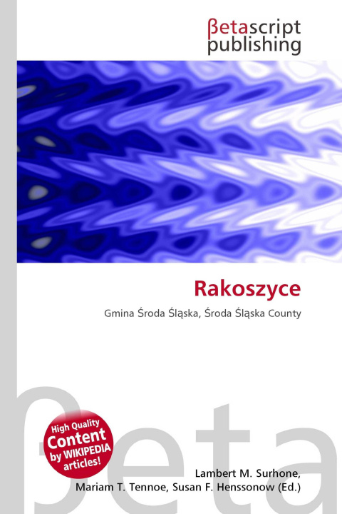 Kniha Rakoszyce Mariam T. Tennoe