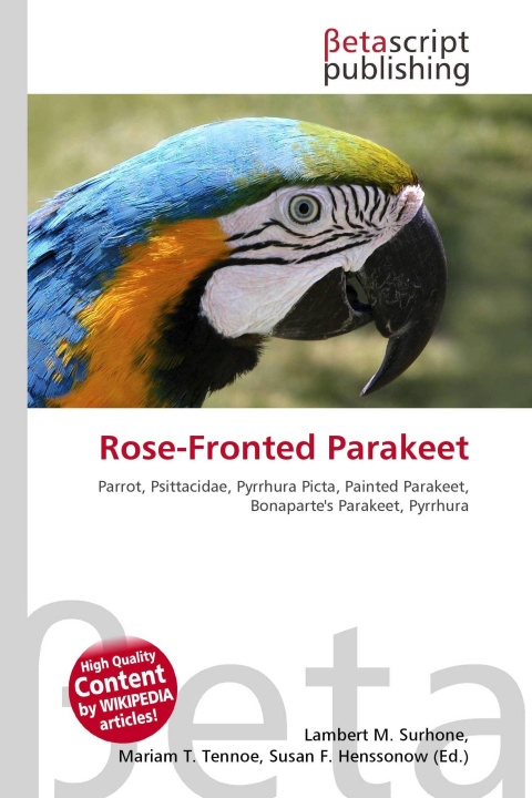 Kniha Rose-Fronted Parakeet Mariam T. Tennoe