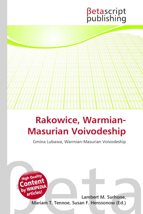 Kniha Rakowice, Warmian-Masurian Voivodeship Mariam T. Tennoe
