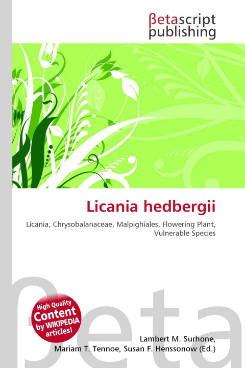 Kniha Licania hedbergii Mariam T. Tennoe
