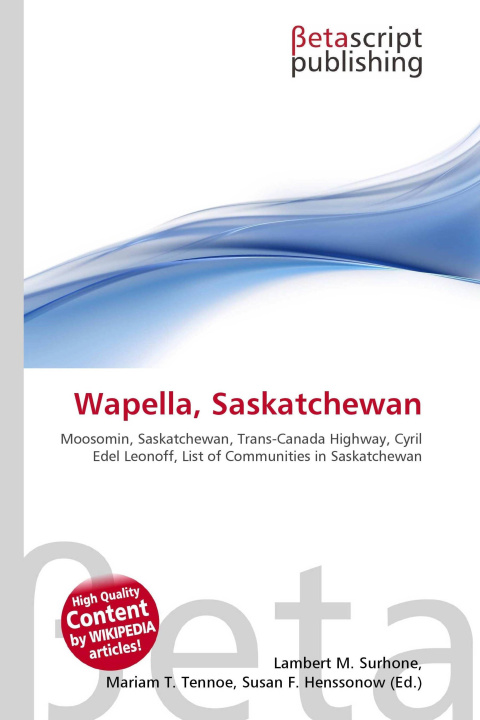 Kniha Wapella, Saskatchewan Mariam T. Tennoe
