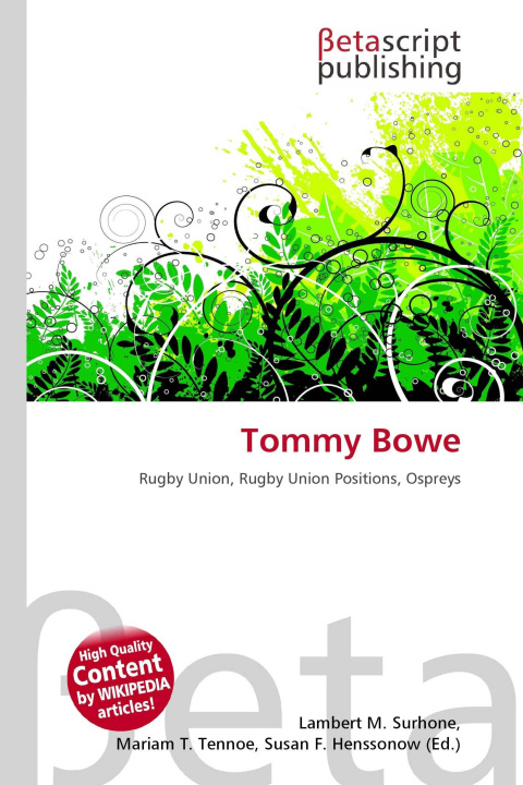 Kniha Tommy Bowe Mariam T. Tennoe
