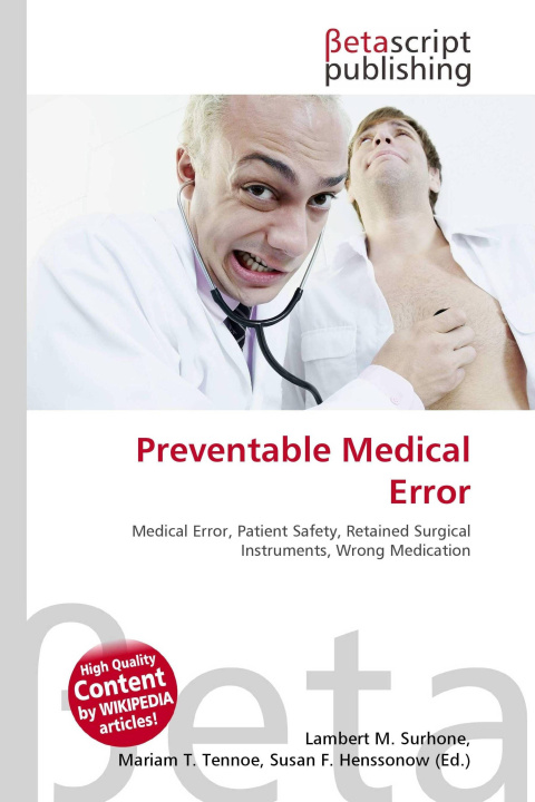 Kniha Preventable Medical Error Mariam T. Tennoe