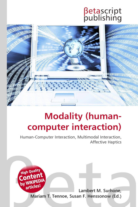 Könyv Modality (human-computer interaction) Mariam T. Tennoe